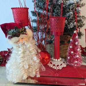 Vintage ACLA Christmas Candelabra Red Votive Window Light Holiday Electric